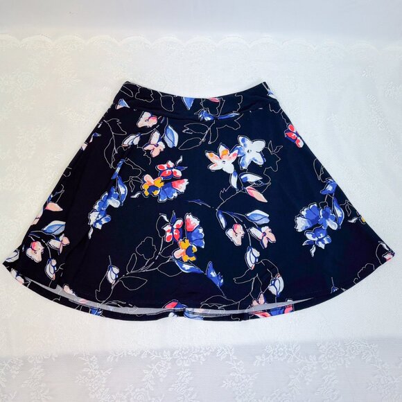 Renee C. Women's Floral Mini Skirt Double Lined with Stretch - Picture 3 of 11